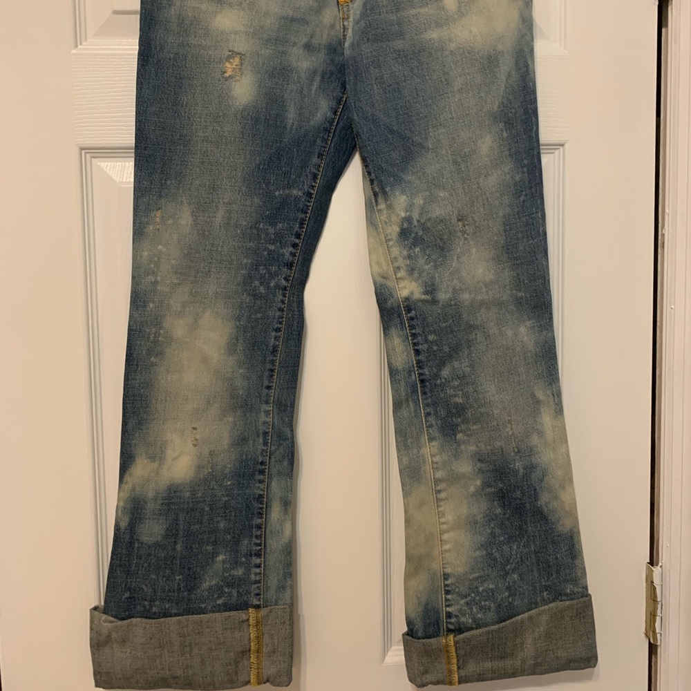 Miss Sixty Distress washed Jean cuff ends SZ 27 - Picture 7 of 8